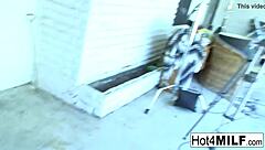 Hey, blonde babe Becca, are you ready to fuck hard for the camera and take that cumshot?