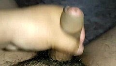 latino guy masturbates alone but gets caught by his stepsister, leading to off-camera hookup between them