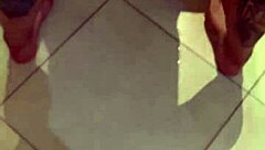 amateur blonde latina lover bent over for doggystyle pounding with big black cock. she gets soaked wet until he cums on her ass.