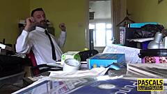 Come on you handcuffed milf take this deepthroat all the way for my cum in your mouth