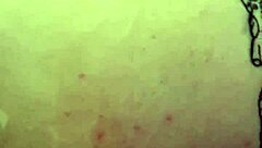 amateur blonde latina lover bent over for doggystyle pounding with big black cock. she gets soaked wet until he cums on her ass.