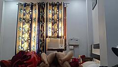 Uncle Pounds His Daughter's Oiled Body in Muscular Bedroom Ride with Dirty Talk