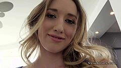 Sweet Girlfriend Bent Over for Anal Assfucking with Big Cock in Doggystyle from Friend in Hardcore Pov Banging