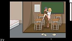 Cute Blonde Fucks Teacher In Bt Life Hentai Game