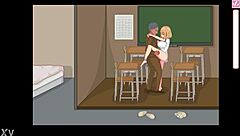 Cute Blonde Fucks Teacher In Bt Life Hentai Game
