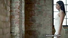 secretary in lingerie licks ass and deepthroats in office reality