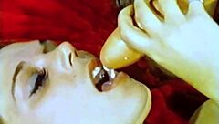 Hey, check out these vintage lesbians diving into hairy pussy action in a retro bisexual group scene.