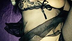 Amateur roleplay with my wife acting as a prostitute for rough homemade sex