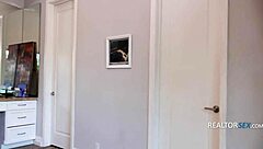 house hunting turns into tall slut sucking big cock on knees in lingerie