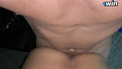 Chubby Babe with Big Tits Rides Huge Cock in Cowgirl Before Creampie Cumshot Close Up