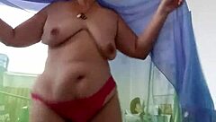 Sensual veils dancing features amateur latina in homemade anal assfucking with toys and horny lesbian sex in close up