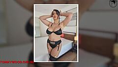 Curvy Arabic Pornstar Sarah Arabic Fucked by Huge White Cock in Lingerie