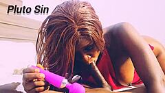 Jasmine Candy wears a sexy red dress for romantic sex in Lagos hotel