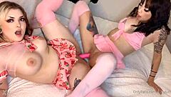 Hey, these lesbians are going wild with dildo fucking emoji_fire