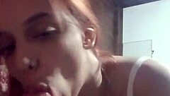 hey, check out this gentle blowjob where she's sucking that cock with real care!