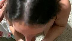 brunette milf enjoys interracial sex with latino guy in homemade video