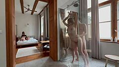 those naughty horny blondes HAVING wild GROUP fuck in shower