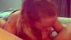 Sloppy deepthroat face fucking her just as hard as pounding that wet pussy!