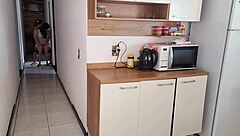 In a RISKY homemade session, this Brazilian housewife BANGS her cuckold's best friend with deepthroat and rough SEX.