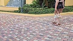 I left my panties by the door, now this perverted stranger with huge cock follows me home for creampie action 😏