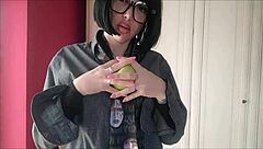 Chantalchannel -Im Hot Even When Im Dress Like A Man As She Teases In Glasses And Stockings, Stripping Panties For Wet Pussy Play And Gaping Fetish Fun