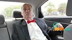 Horny Grandpa Uses Old Cock on Hairy Teen Babe with Blowjob and Monster Action in Reality Setup