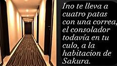 Joi Ino Yamanaka acts as tough trainer for sissys introducing anal assfucking to reach sissygasm