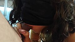 Mexican 21-Year-Old in Dress Takes Small Cock Between Legs