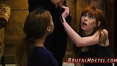 in a wild session mature sexy y dominated alexa nova and kendall woods with extreme bondage.