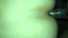 Anal toy play stretches her open ass but she only handles half the intense dildo action 😈