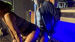 Damn, rent's due so I gotta slut it up, found this local fraud boy at the bar and blew his mind with my big ass ridin his big black cock, teasin with dirty talk and strippin outside, my wet pussy drippin as I danced and fucked him cowgirl style.