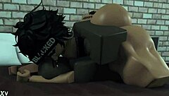 Femboy evaded debts until caught in garage and punished bent over doggystyle by big black cock