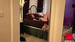 oh yeah my big clit and pussy lips feel so good as i finger this busty redhead body in lingerie