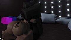 Femboy evaded debts until caught in garage and punished bent over doggystyle by big black cock