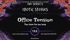 office tension builds in this erotic audio for women, don't you feel it rising at work?