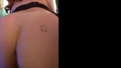 The amateur redhead hotwife steffi brown dances with her slit pussy exposed in a homemade video.