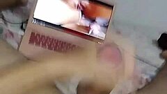 I'm this young white guy jacking off in my amateur solo session says he