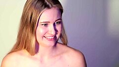 oh gosh i adore giving this cute blonde babe with big boobs a wet pussy massage its so relaxing ya know