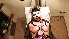 Chubby milf in bdsm cheating session takes rough pov blowjob, whipping, and cumshot facial from fat lover in hardcore amateur sex