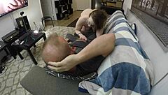 skinny slut gigi breeze gags on cock during deepthroat but still craves more hardcore pussy action