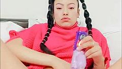 hey playful blue, masturbate that dildo deep and squirt hard for me uncensored