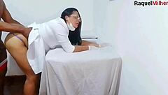 Nurse And Esthetician Observe Patient's Erection!