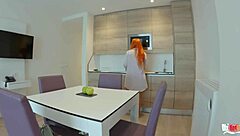 i forgot my panties and seduced my stepson with my wet pussy until he got hard and came inside my ass