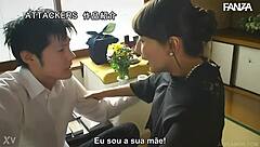 Oh man, I-I'm a widow just tormented by my stepson, like Jessika Kizaki in this subtitled story