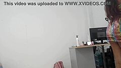 This tall cute Latina student with a big ass dances playfully for her boyfriend during their phone call