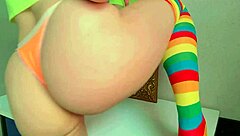 Roommate Shows Off Sex Skills in Colorful Lingerie!