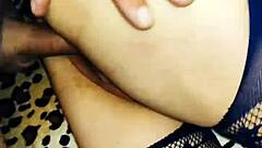 That 40 year old milf feels so nervous yet excited pushing through her first porn studio filming with a big cock