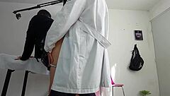 Oh man, this medical checkup just turned into an unexpected insemination surprise!