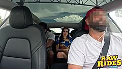 Hey, see this brunette cutie cosplaying as Chun-Li fuck a BBC and get a facial in Uber to Comic Con