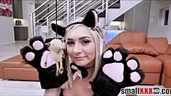 Oh Chloe Temple, you're such a tiny kitty cat teen in that costume, come here and let's have sex as your new owner.